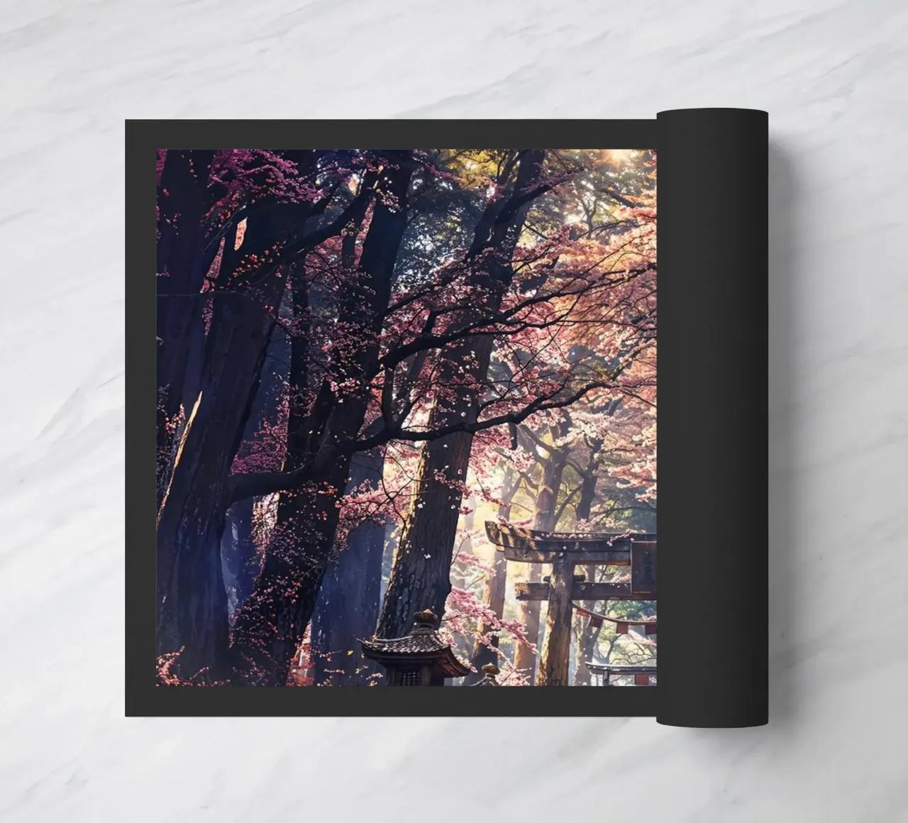 Sacred Sakura Shrine Path zerbino da Pixaverse