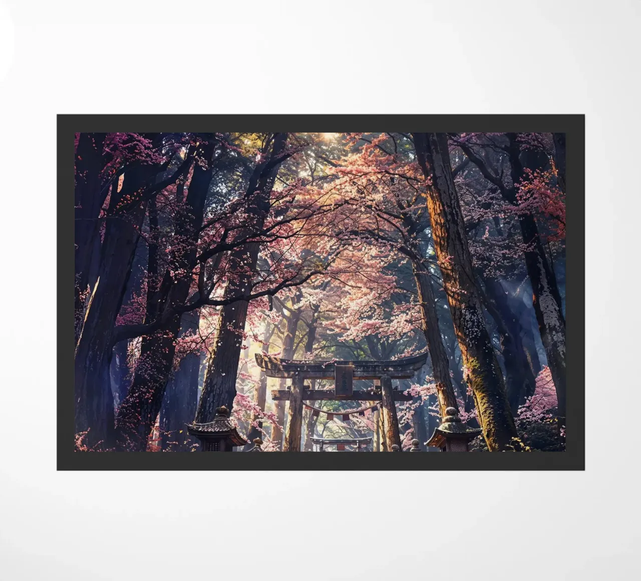 Sacred Sakura Shrine Path zerbino da Pixaverse