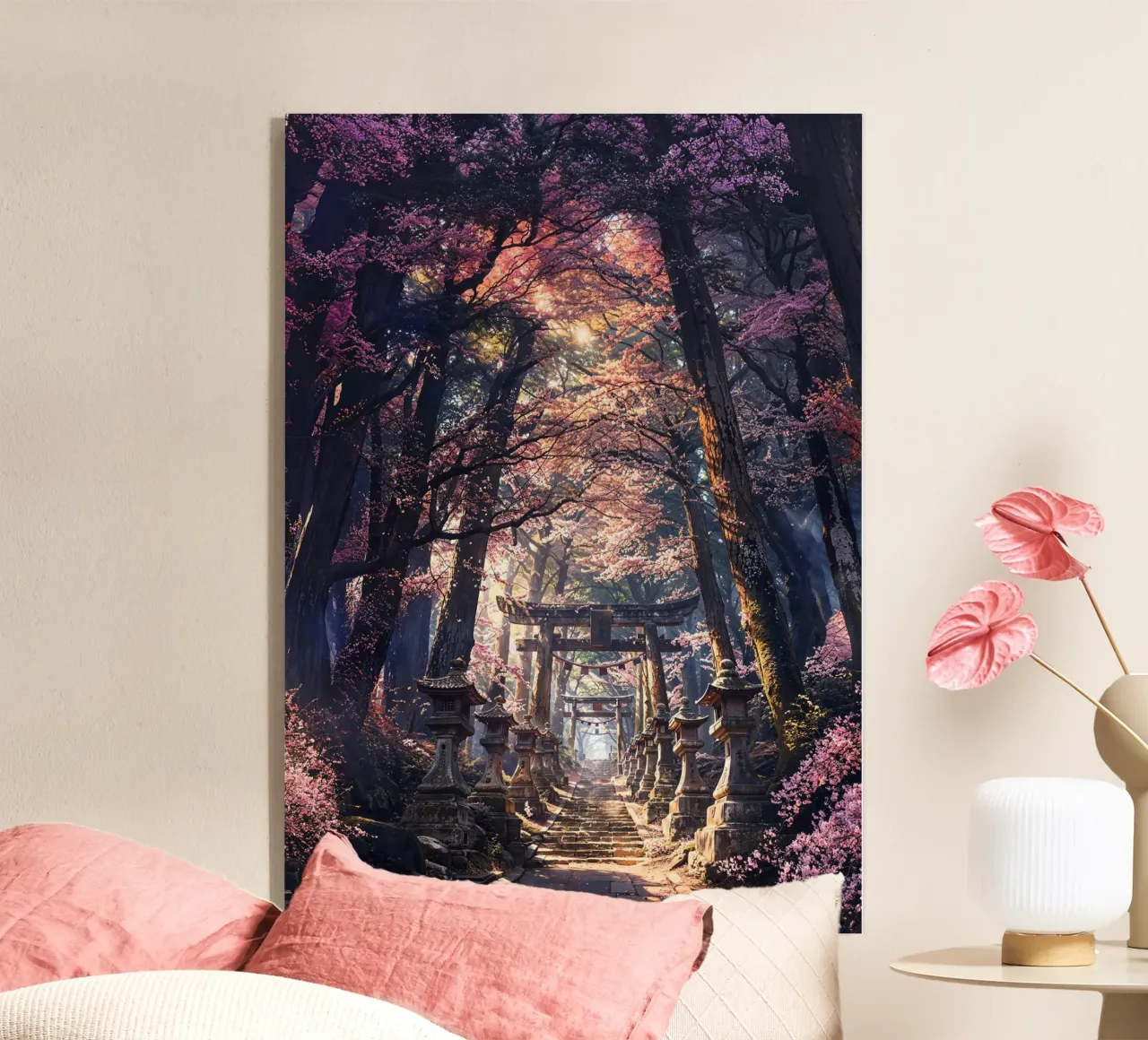 Sacred Sakura Shrine Path plexiglass da Pixaverse