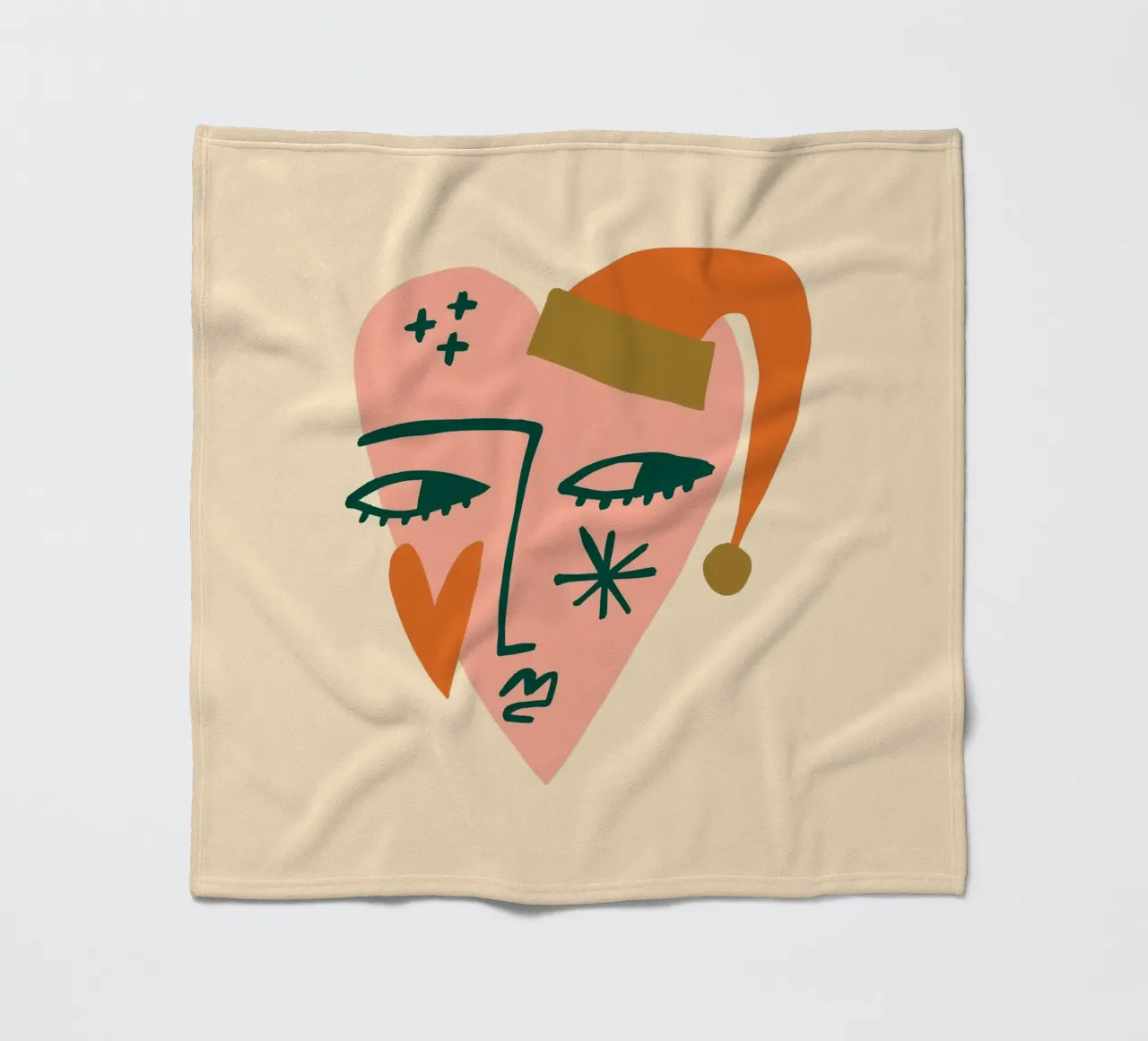 Happy Christmas No 18 coperta in pile da treechild
