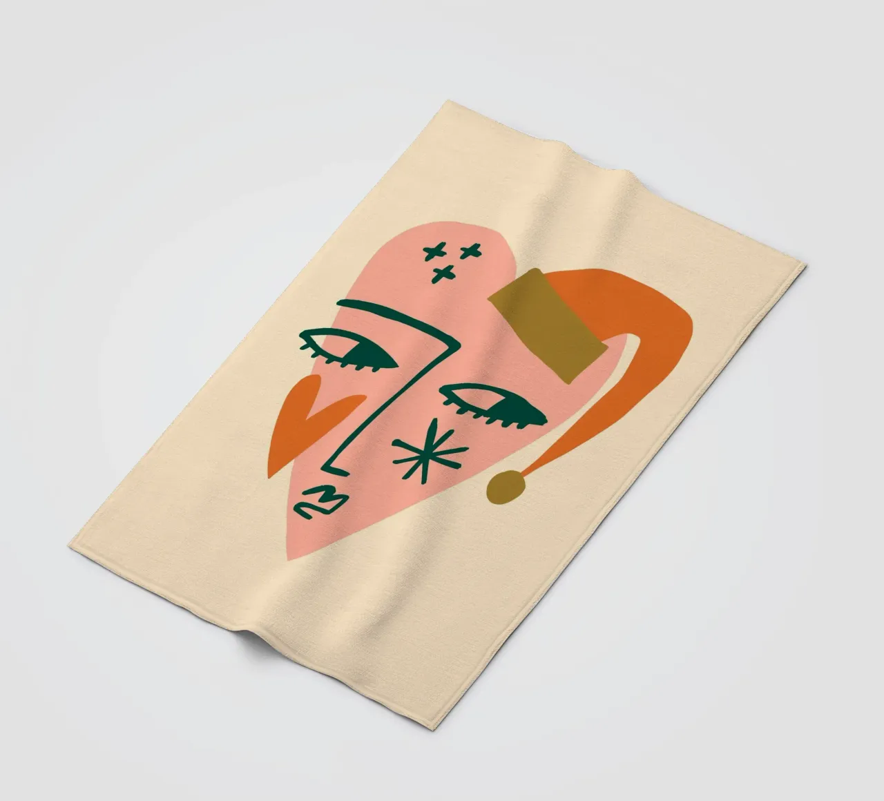 Happy Christmas No 18 coperta in pile da treechild