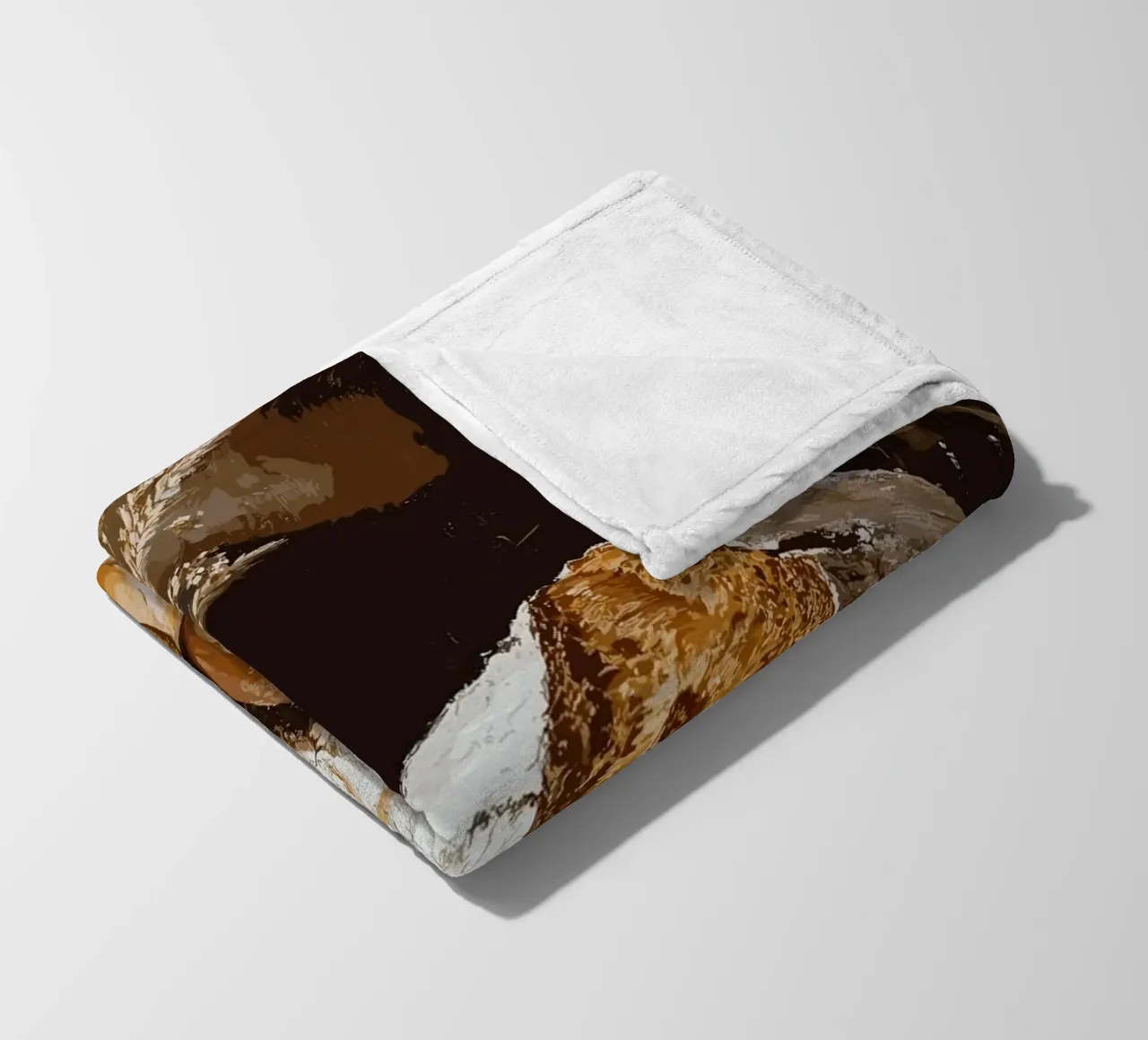 Rustic still life with bread and grain fleece blanket by pixelbull - medieval art and more