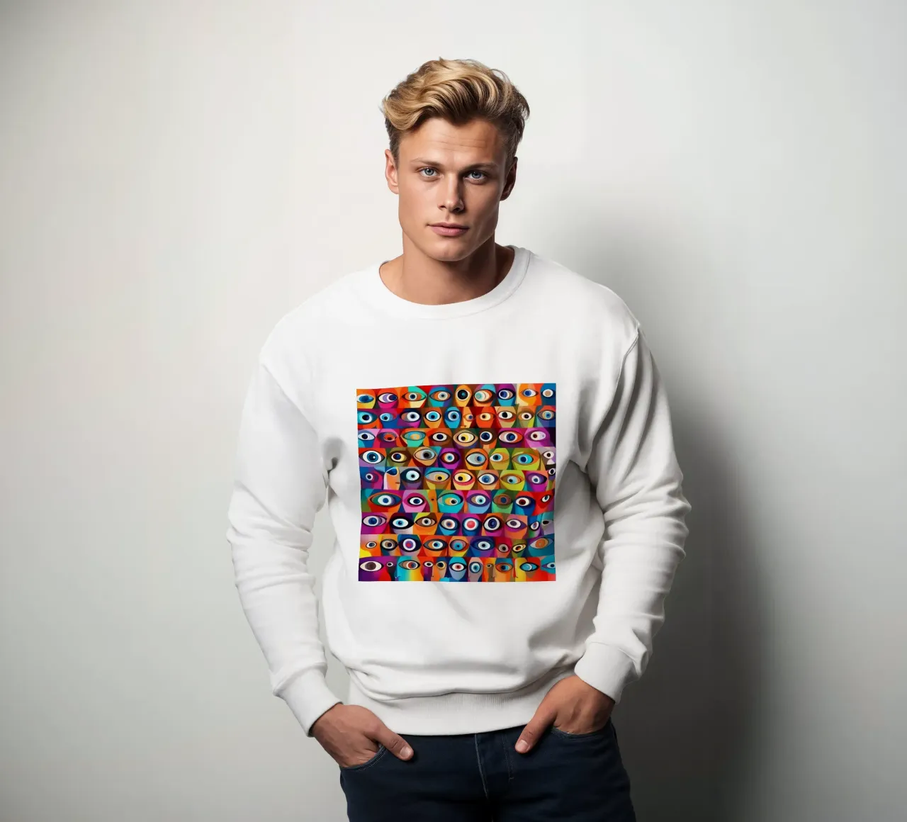 Occhi_13 felpa da AI-Portraits by LK