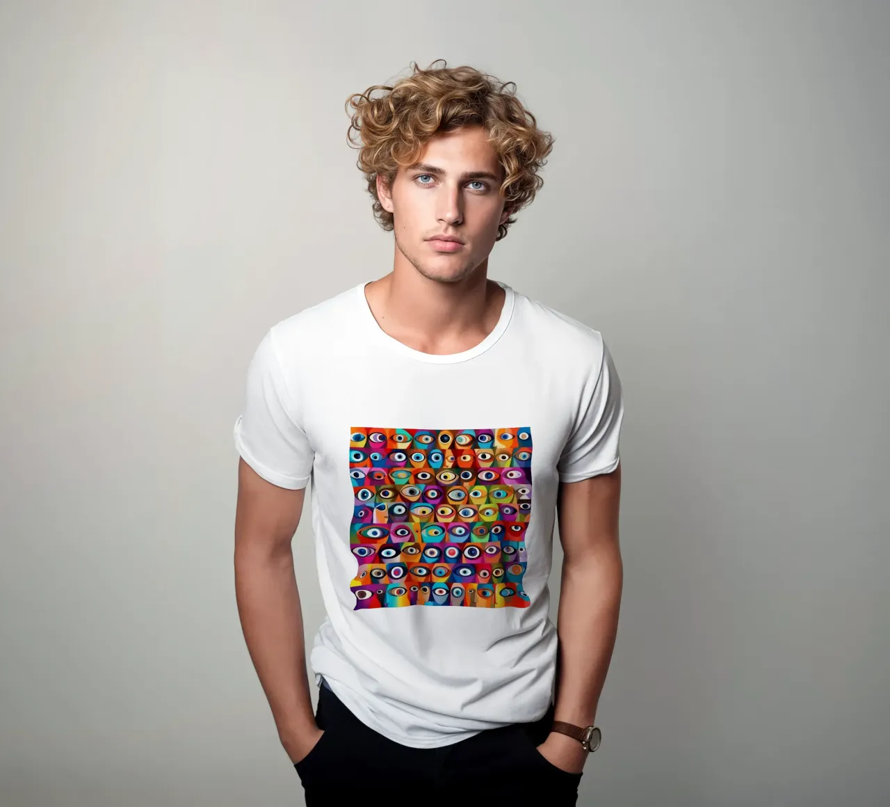 Occhi_13 t-shirt da AI-Portraits by LK