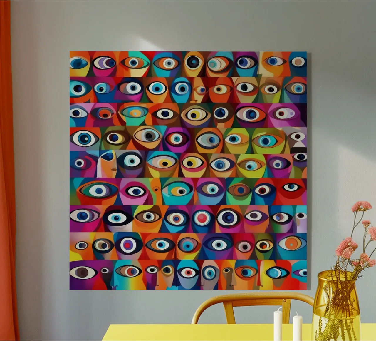 Occhi_13 plexiglass da AI-Portraits by LK