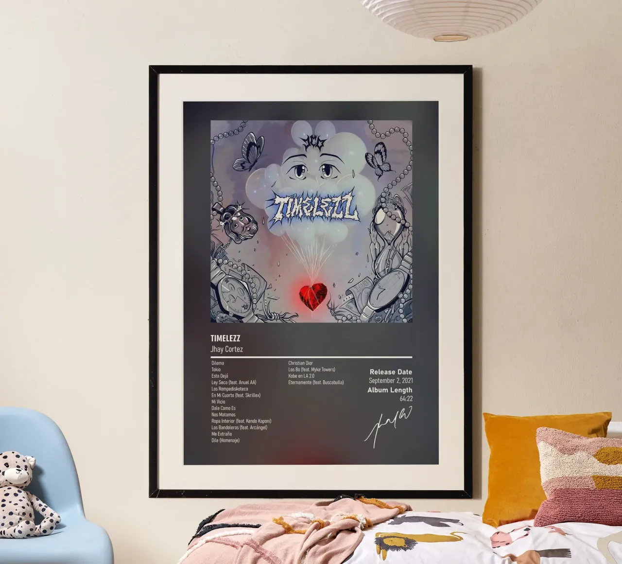Timelezz (2021) by Jhay Cortez carta hahnemühle da DGUnder