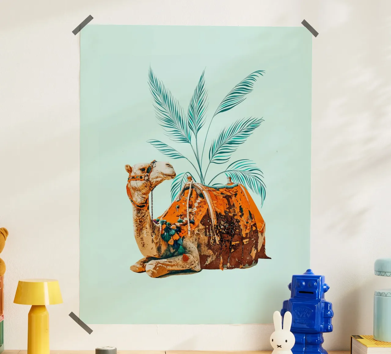 Giro in cammello poster con telaio in alluminio da 83oranges