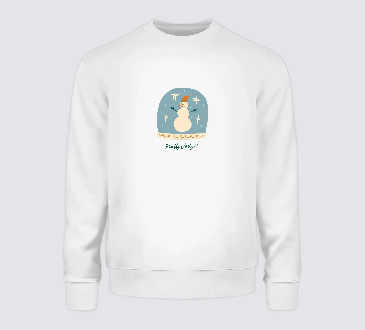 Happy Christmas No 26 (Without Background) felpa da treechild