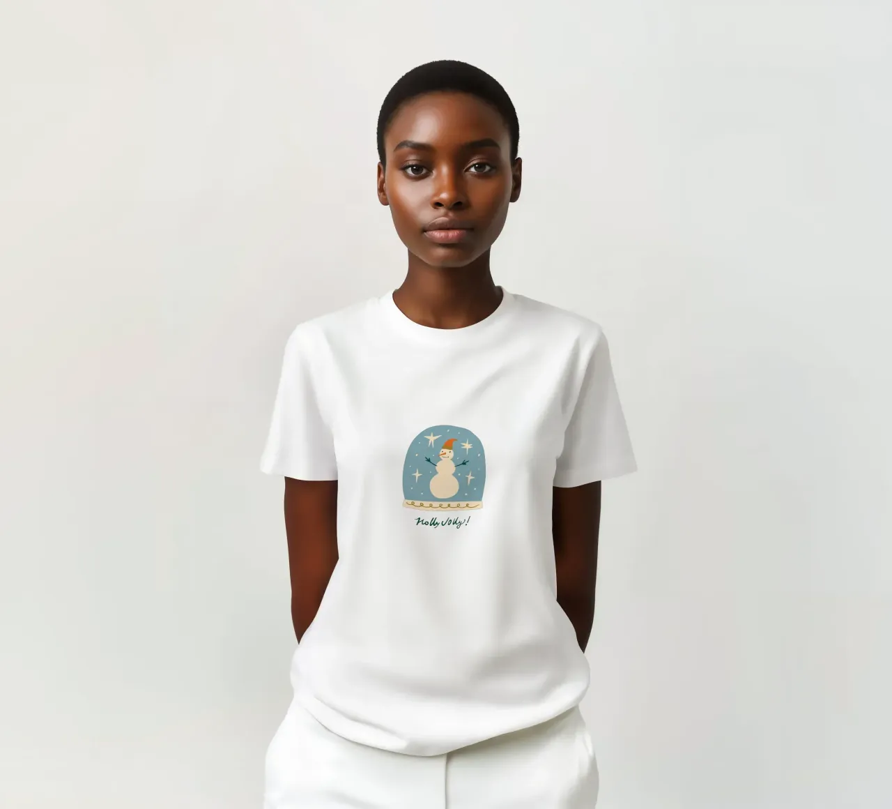 Happy Christmas No 26 (Without Background) t-shirt da treechild