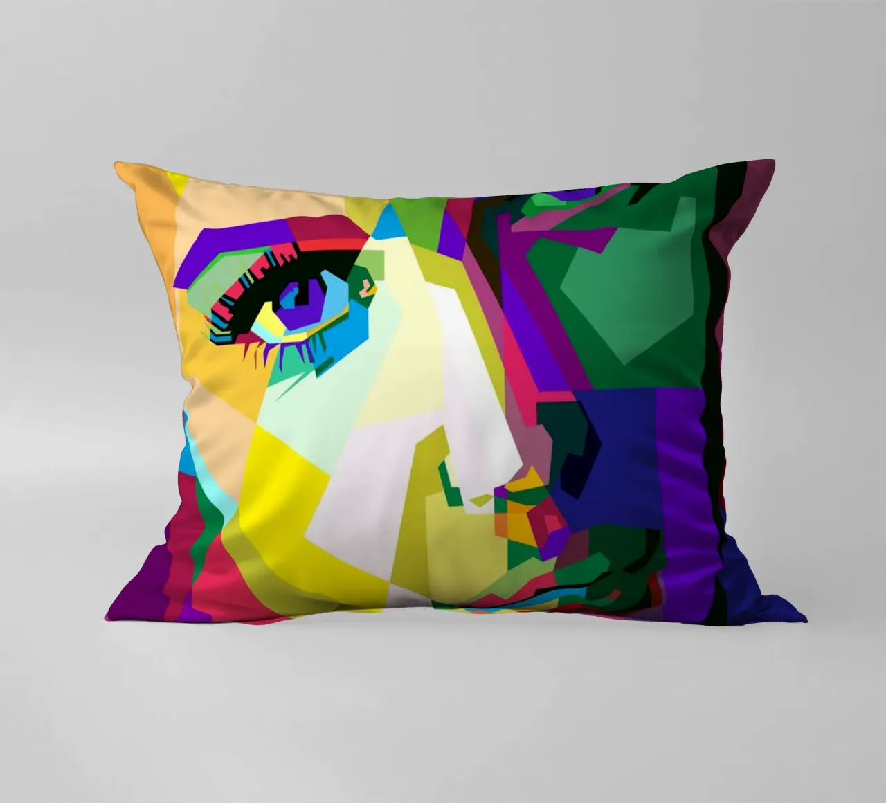 Monica Bellucci Actress Movie Art WPAP cuscino da Artkreator