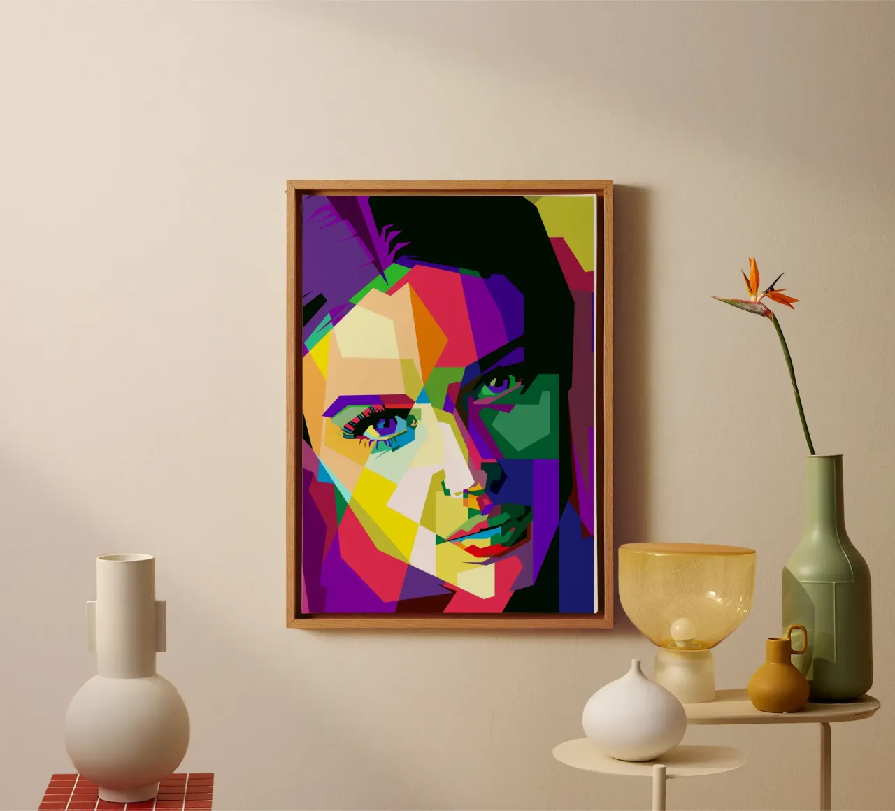 Monica Bellucci Actress Movie Art WPAP canvas by Artkreator