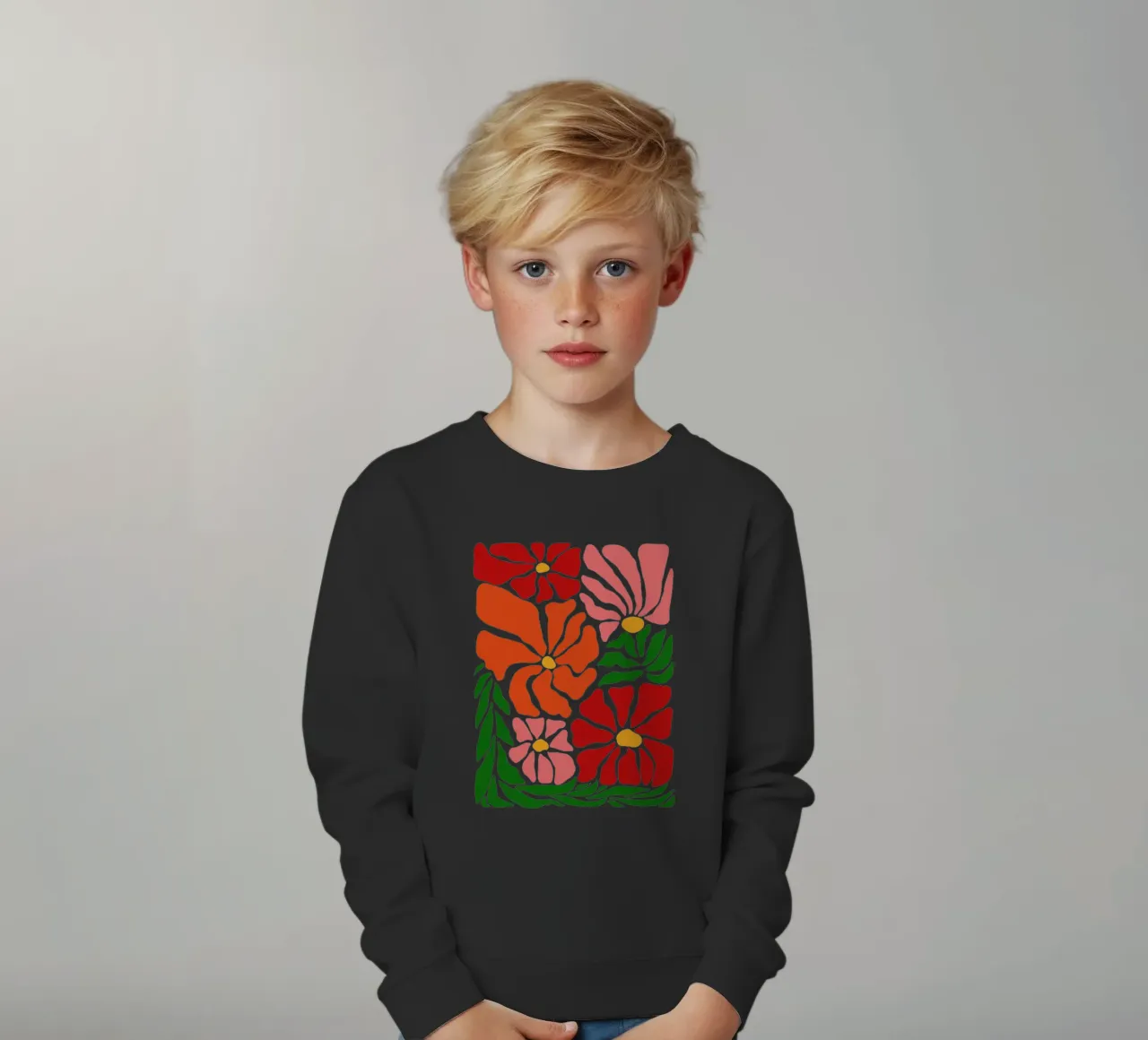 Bloom in june felpa bambino da TijanaArtStudio88