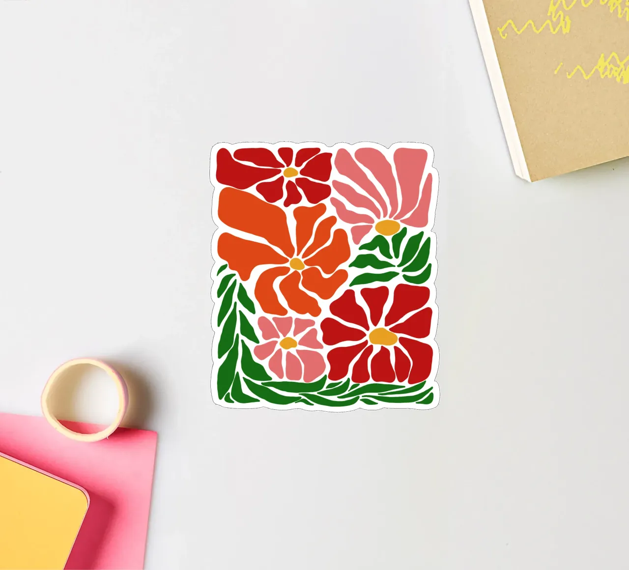 Bloom in june adesivo da TijanaArtStudio88