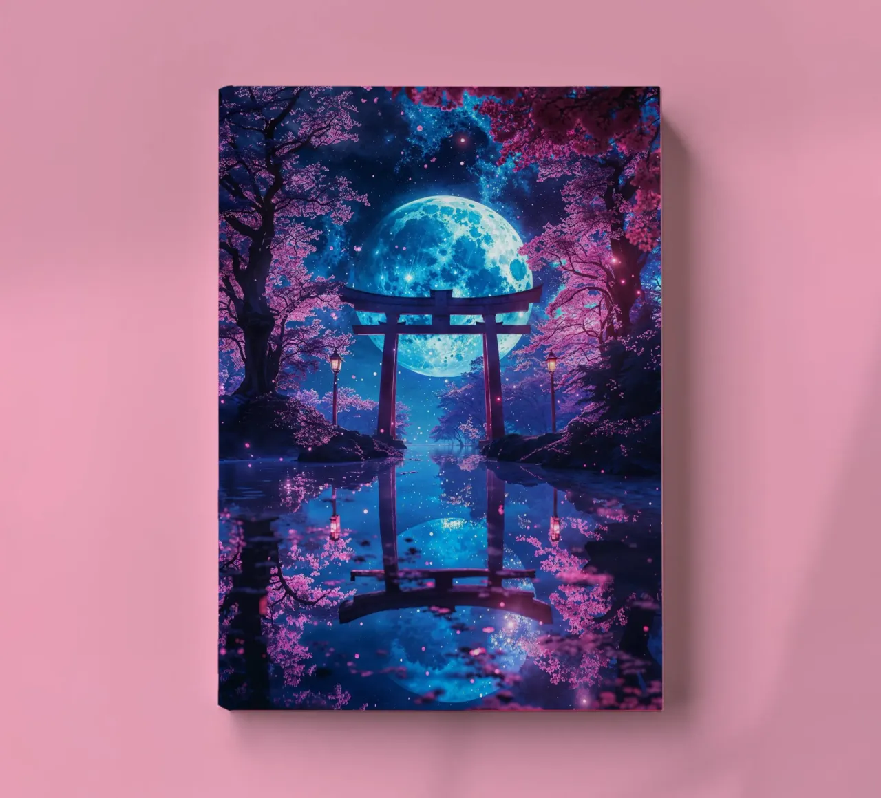 Enchanted Moonlit Torii notebook by Pixaverse