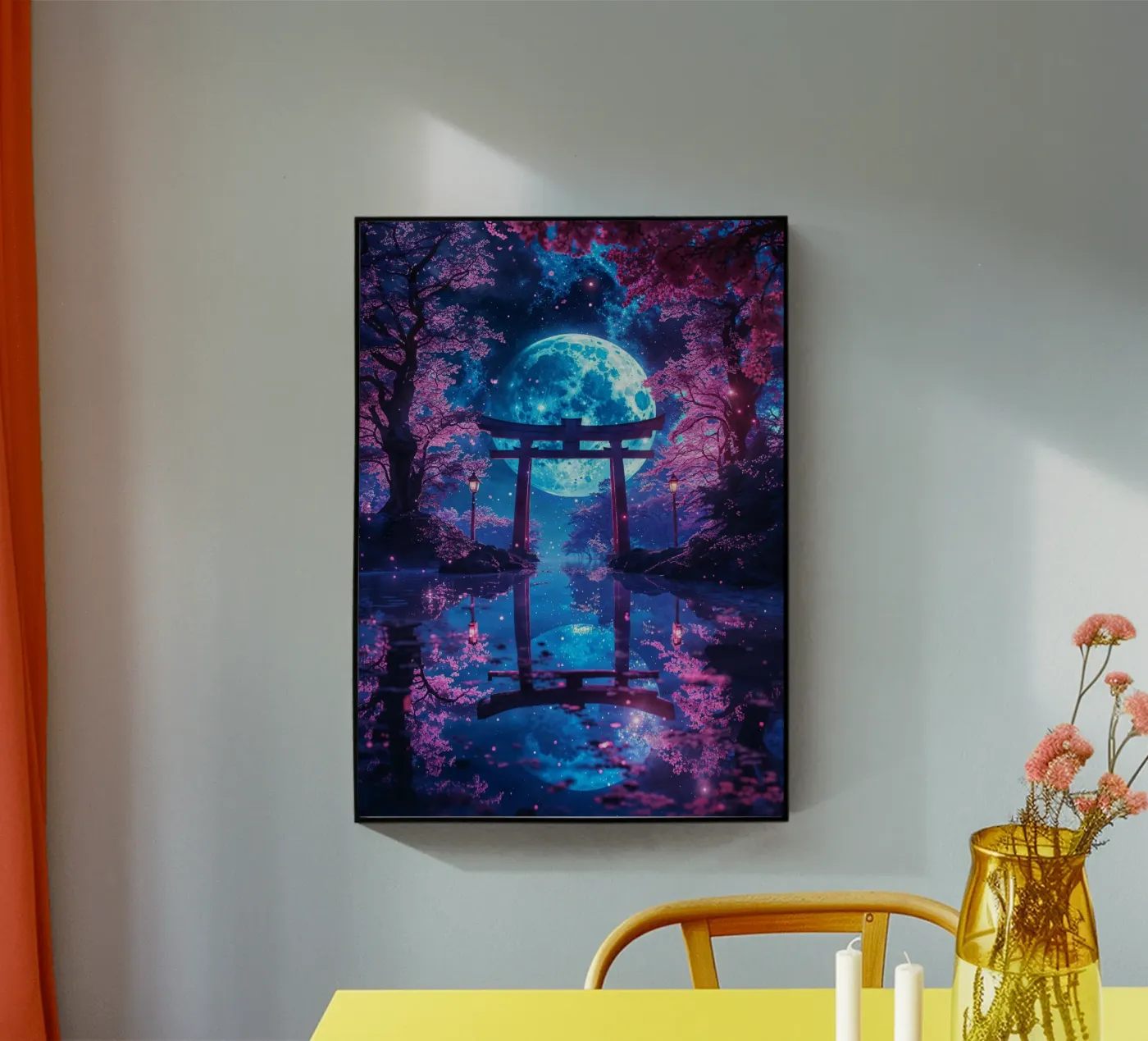 Enchanted Moonlit Torii plexiglass da Pixaverse