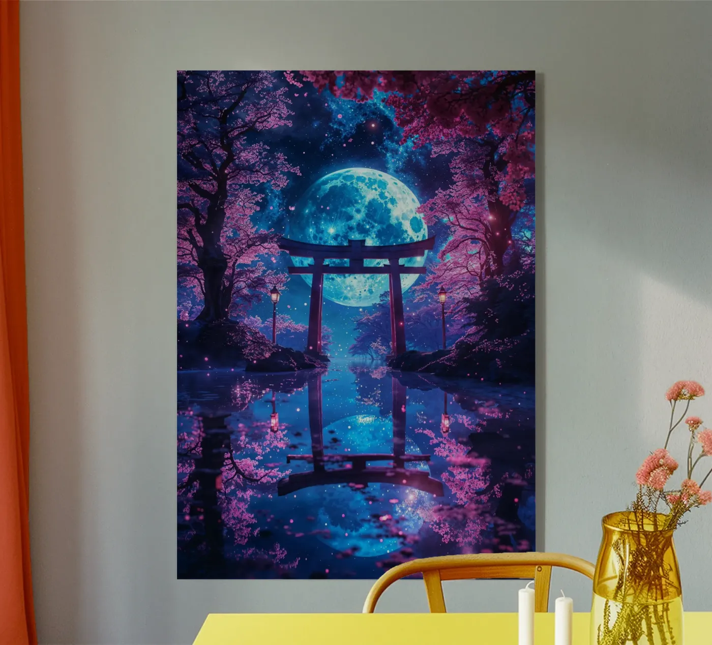 Enchanted Moonlit Torii plexiglass da Pixaverse