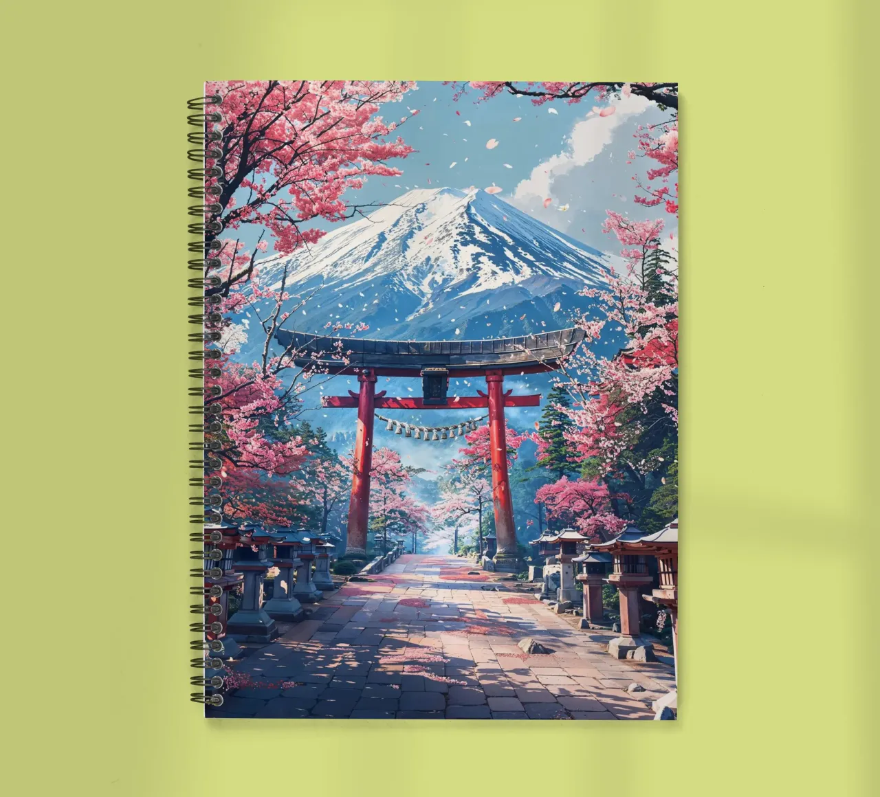 Sacred Sakura Path to Fuji diario ad anelli da Pixaverse