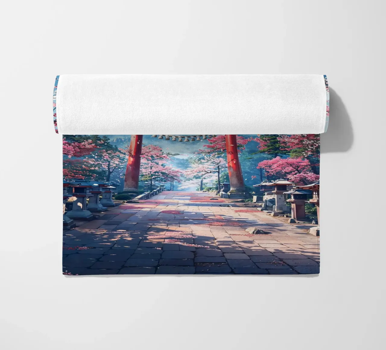 Sacred Sakura Path to Fuji telo mare da Pixaverse