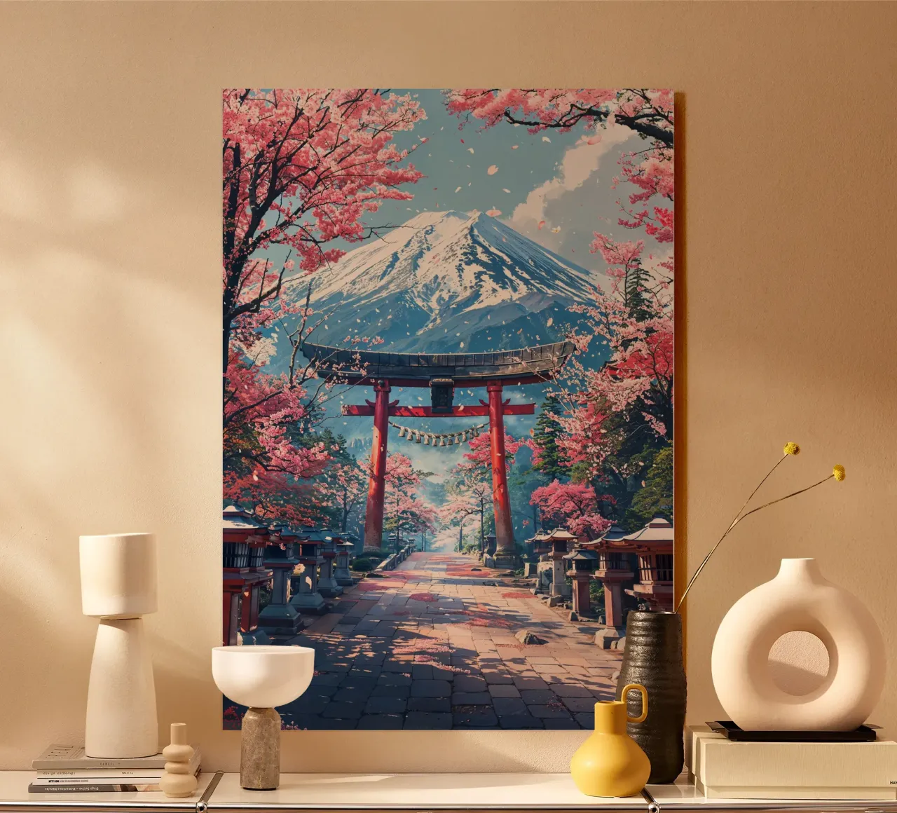 Sacred Sakura Path to Fuji plexiglass da Pixaverse