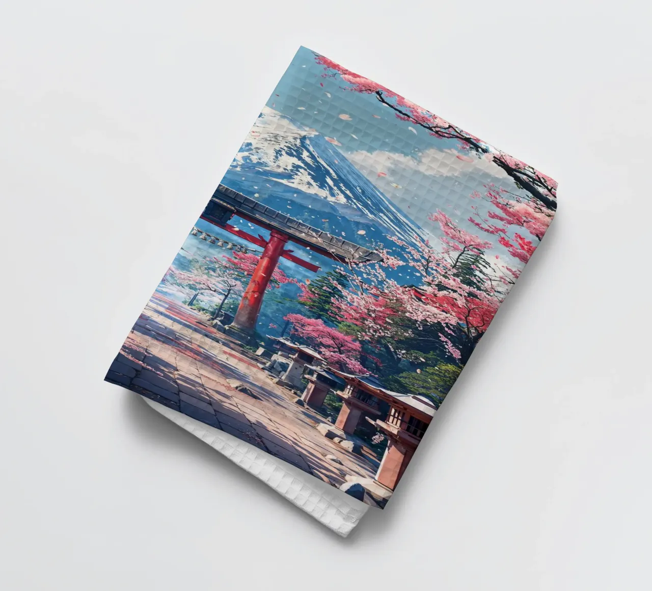 Sacred Sakura Path to Fuji torchon de Pixaverse