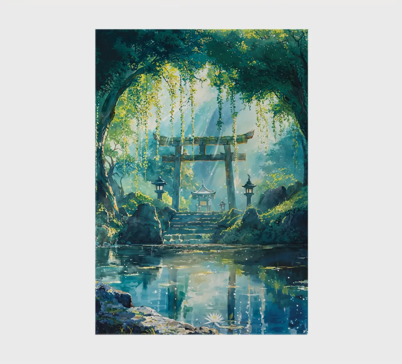Forest Kami Shrine notebook by Pixaverse