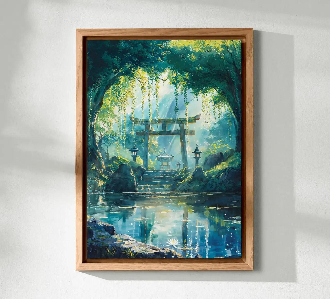 Forest Kami Shrine alluminio dibond da Pixaverse