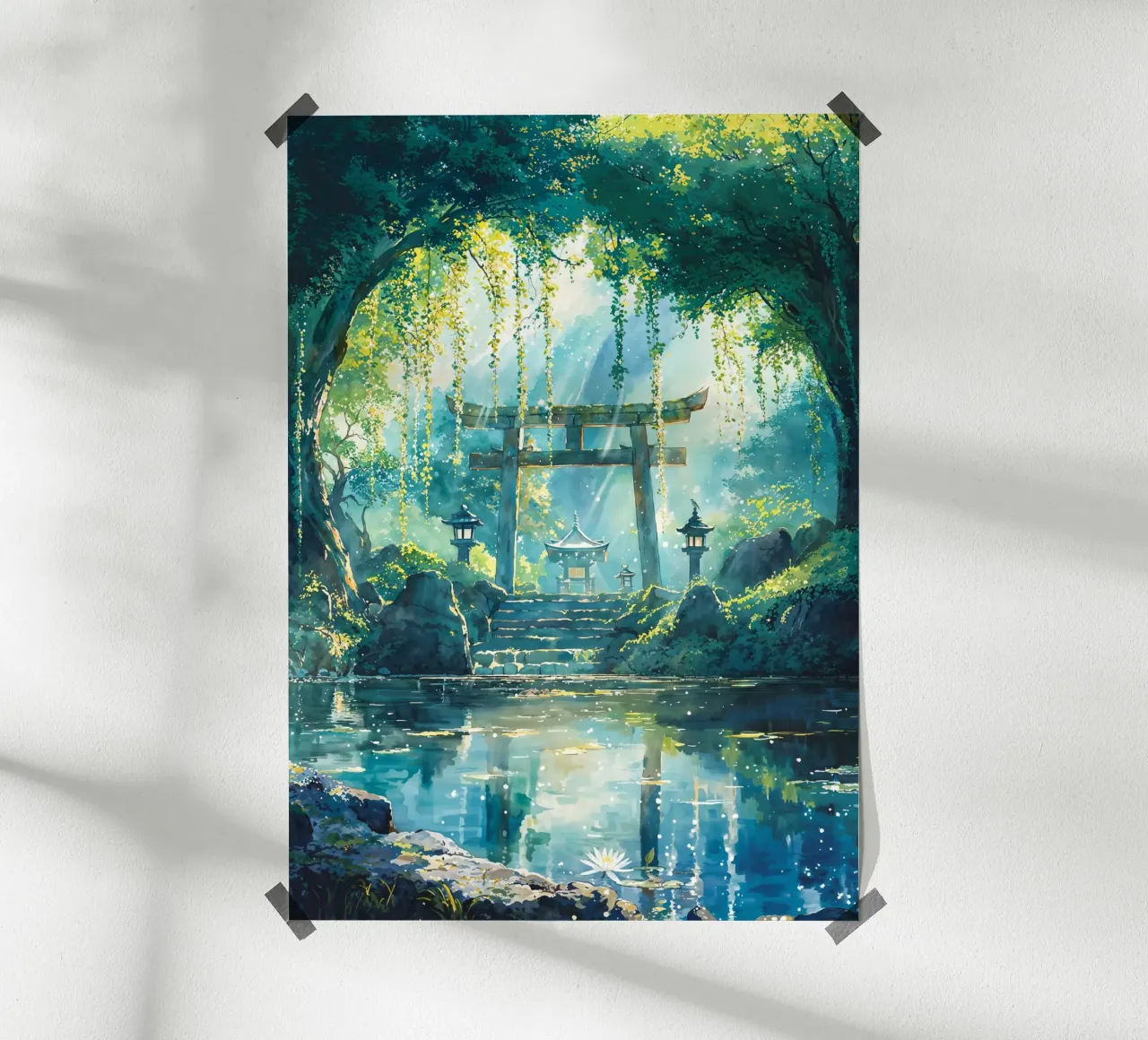 Forest Kami Shrine carta hahnemühle da Pixaverse