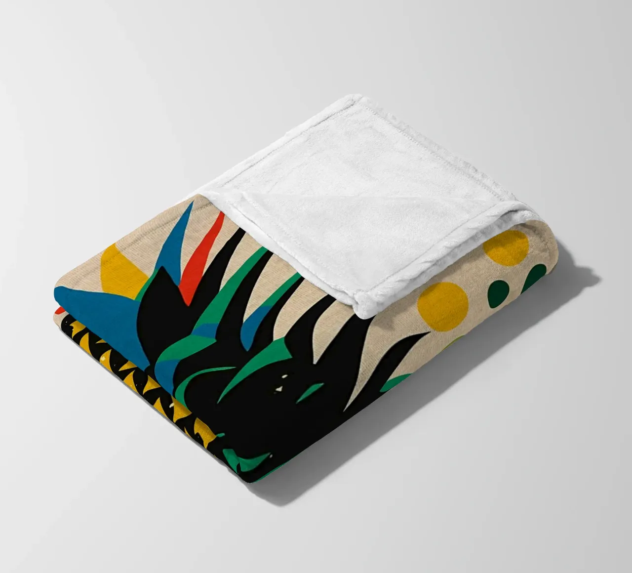 Ananas colorato coperta in pile da Providence Mbabazi Studio