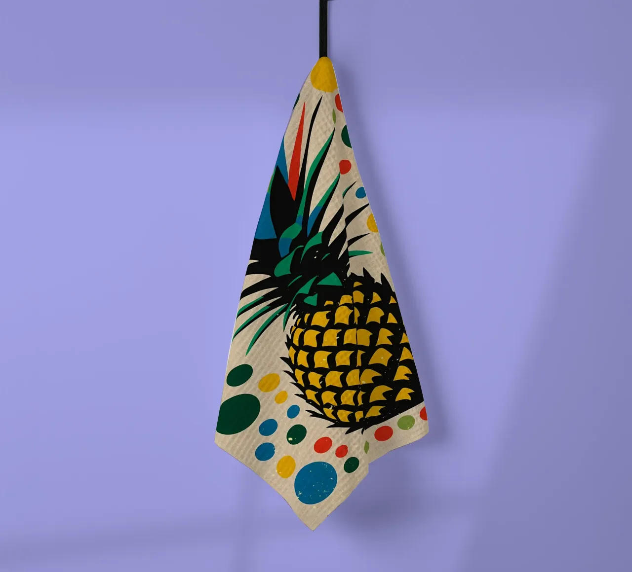 Ananas colorato canovaccio da cucina da Providence Mbabazi Studio