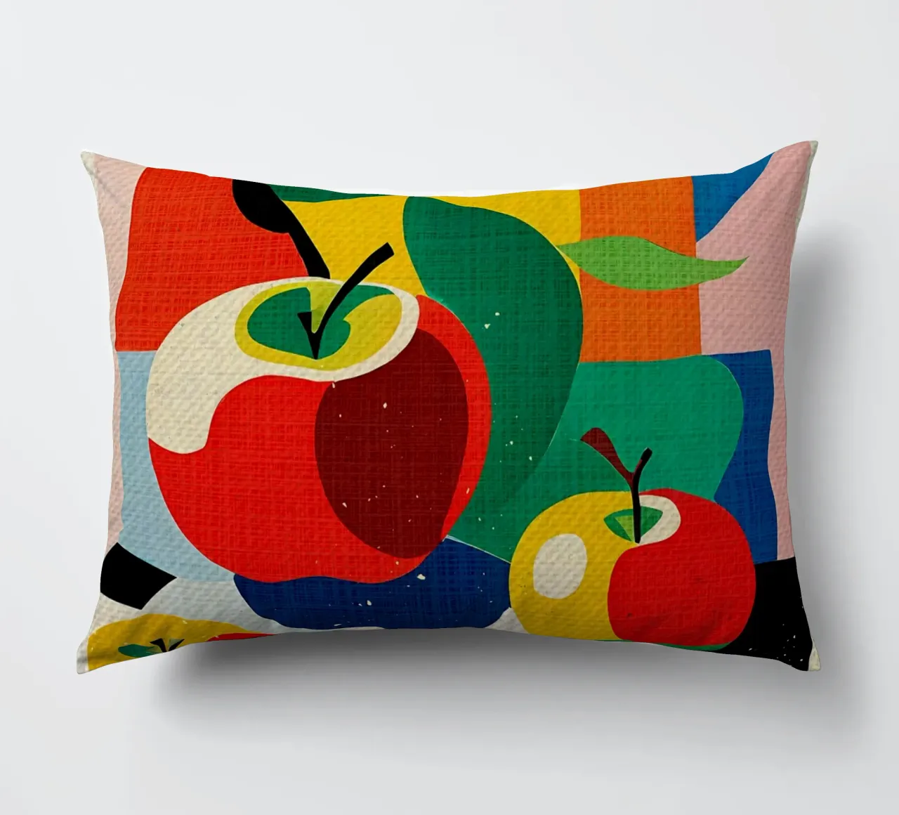 Pomme fruit coloré coussin de Providence Mbabazi Studio