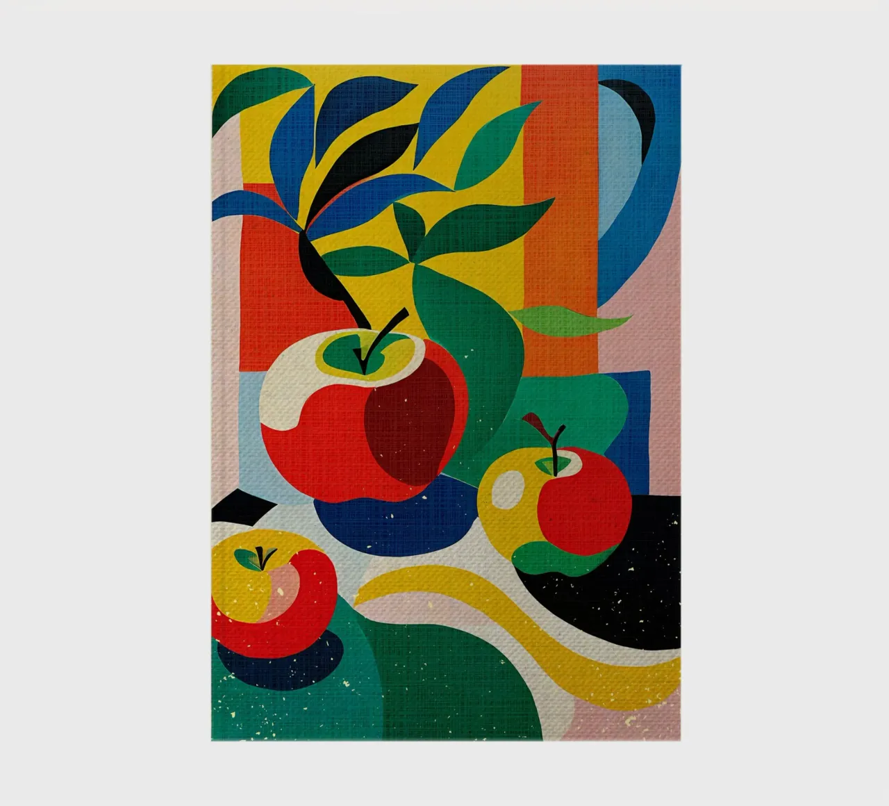 Colorful Apple Fruit notebook by Providence Mbabazi Studio