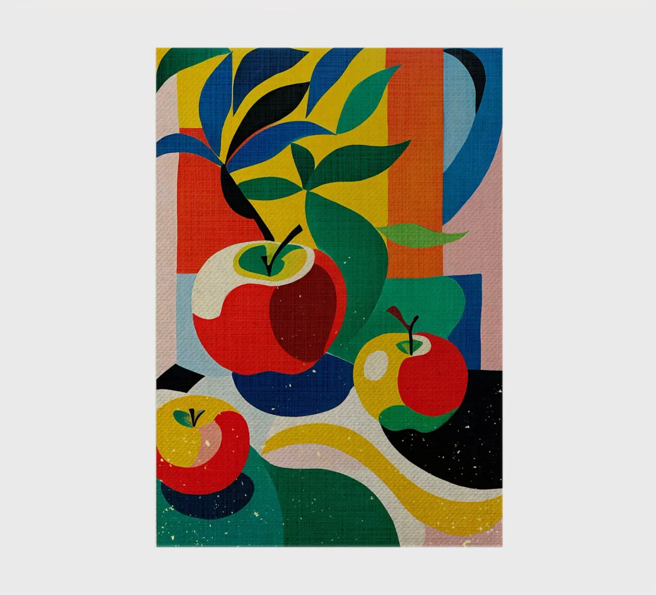 Colorful Apple Fruit notebook by Providence Mbabazi Studio