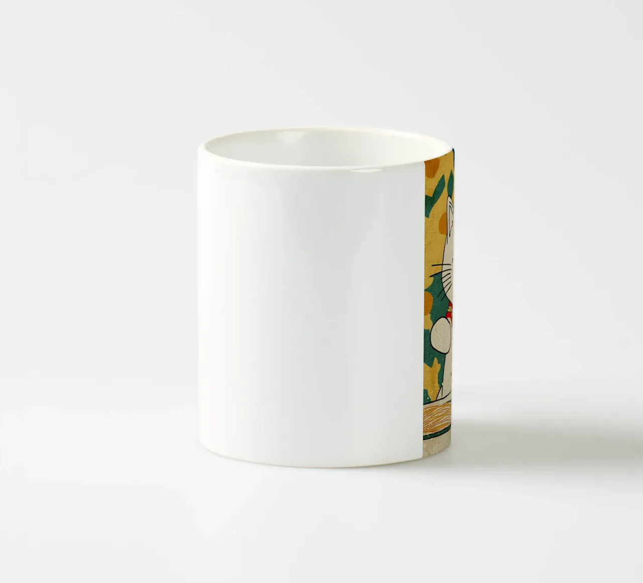 Amante delle tagliatelle per gatti tazza in ceramica da Providence Mbabazi Studio