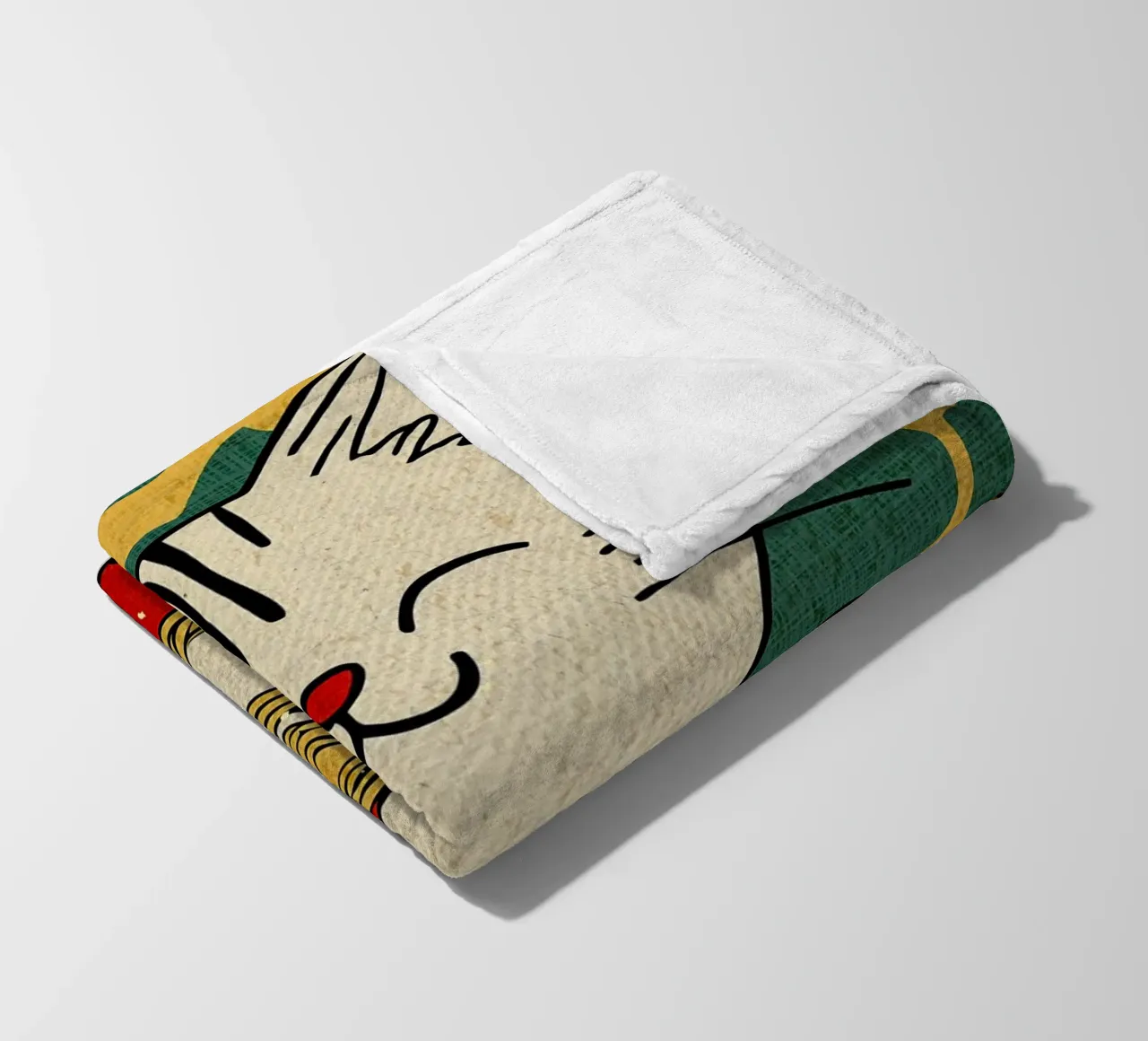 Amante delle tagliatelle per gatti coperta in pile da Providence Mbabazi Studio