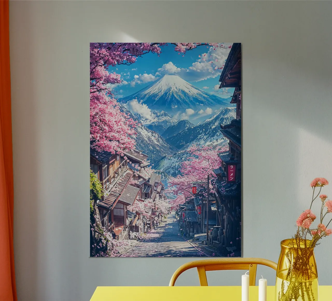 Sakura Street to Fuji poster by Pixaverse