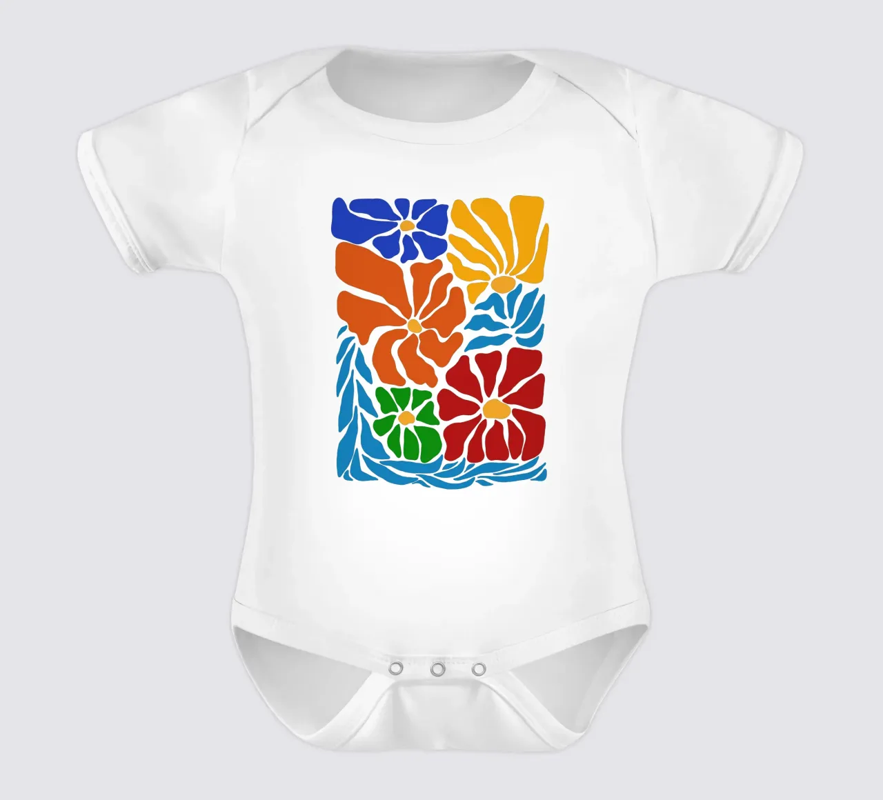 Bloom in july body neonato maniche corte da TijanaArtStudio88