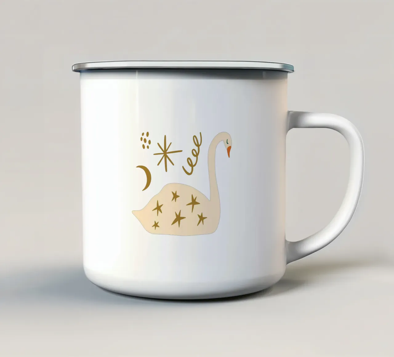 Happy Christmas No 31 (Without Background) tazza in smalto da treechild