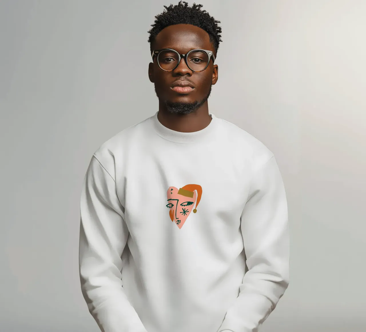 Happy Christmas No 32 (Without Background) felpa da treechild