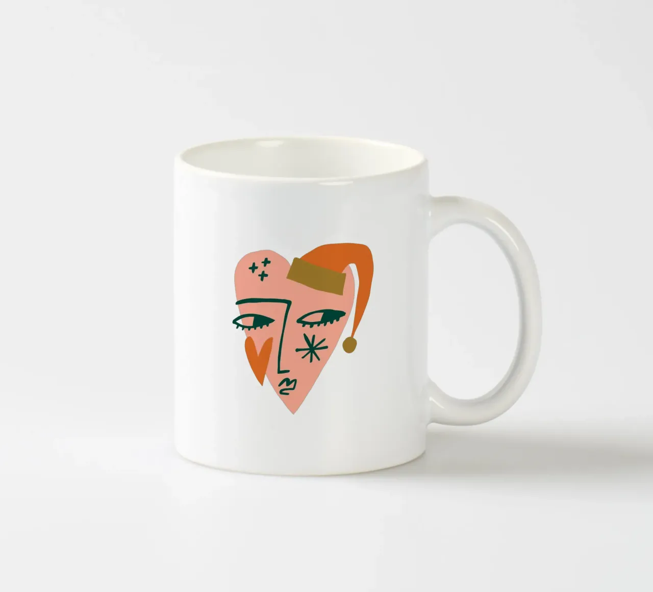 Happy Christmas No 32 (Without Background) tazza in ceramica da treechild