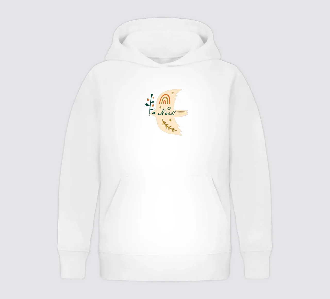 Happy Christmas No 33 (Without Background) felpa bambino con cappuccio da treechild
