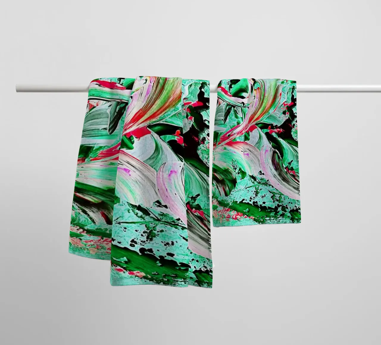 IDEAL GIFT 60 invers asciugamano da bagno da Thierry Vobmann Abstract painting