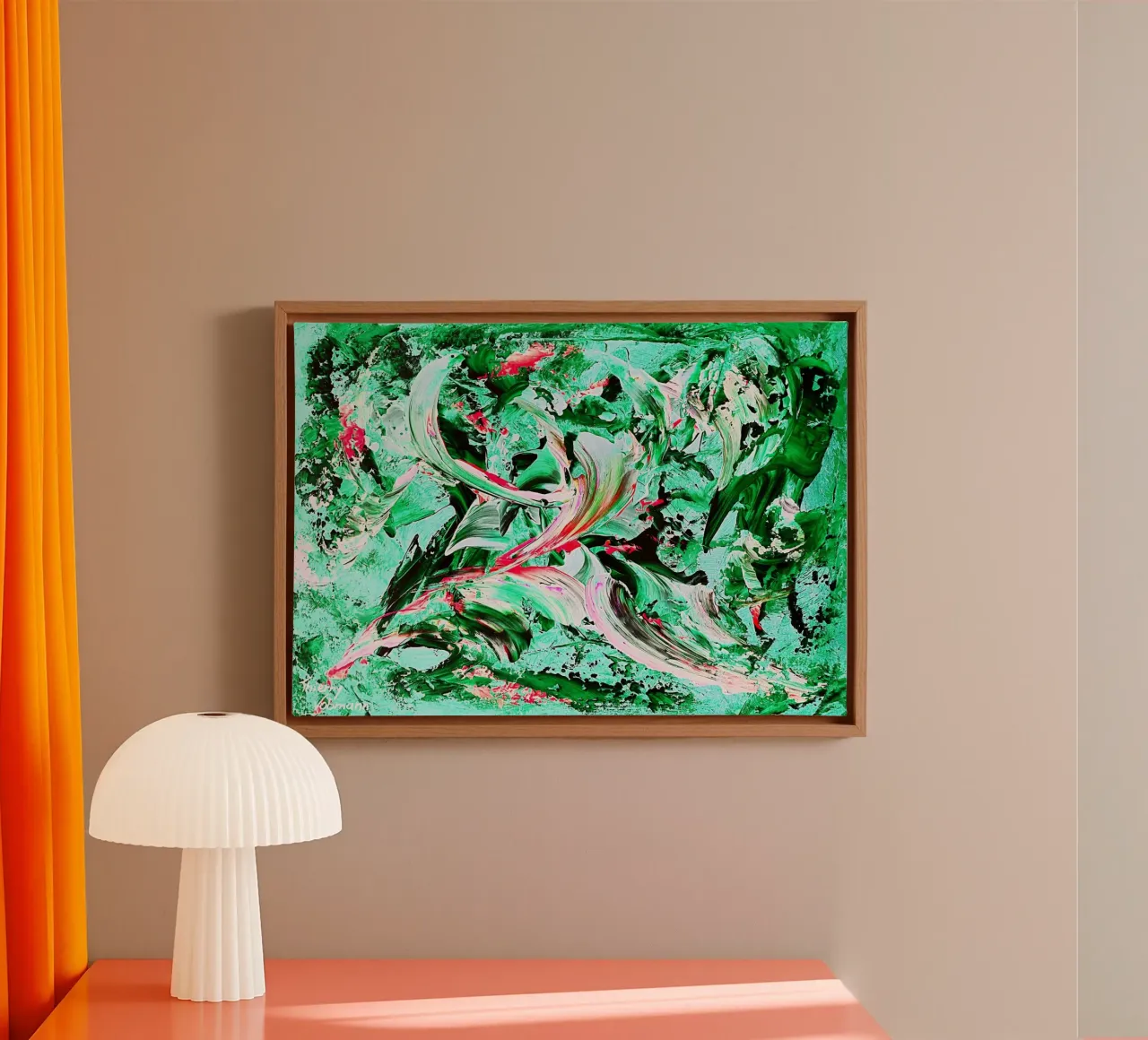 IDEAL GIFT 60 invers tela con Cornice a cassetta da Thierry Vobmann Abstract painting