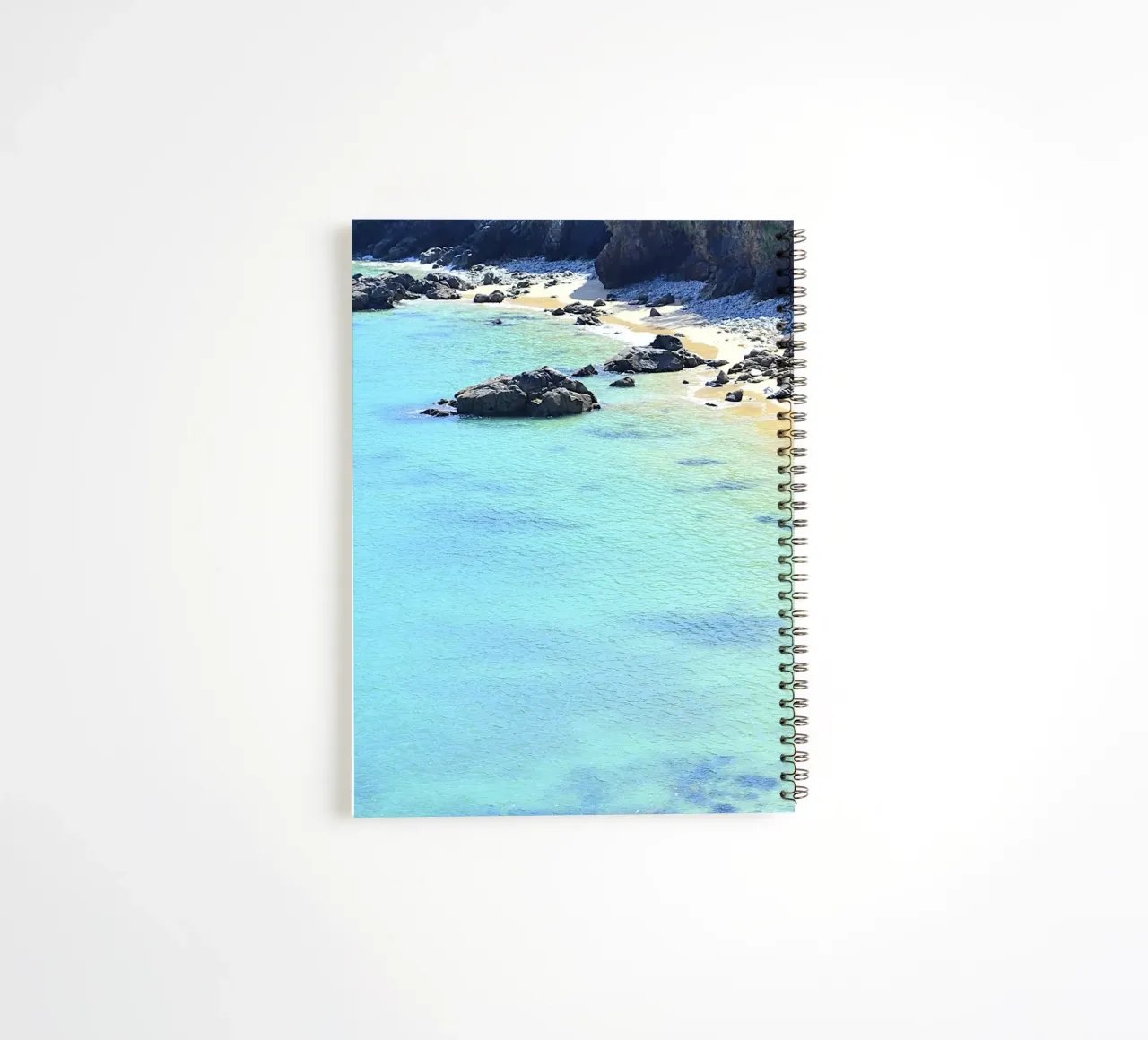 FAA337 HIDDEN BEACH spiral notebook by Thierry vobmann photography