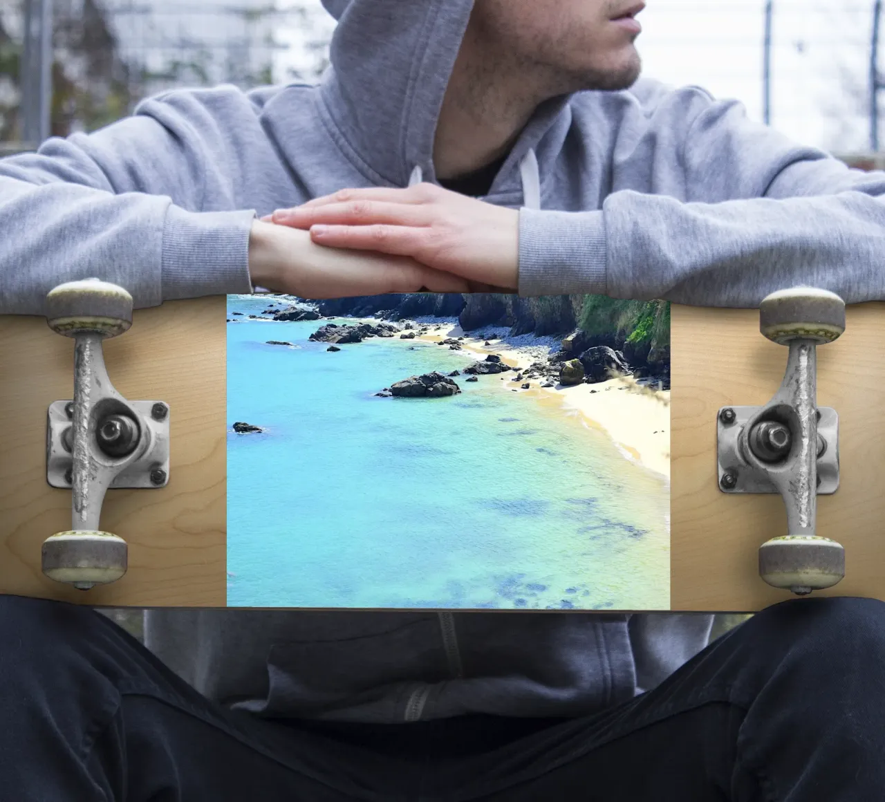 FAA337 HIDDEN BEACH sticker by Thierry vobmann photography