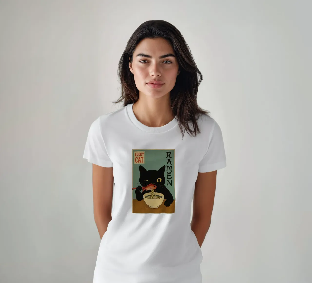 Lucky Cat t-shirt by Arjun