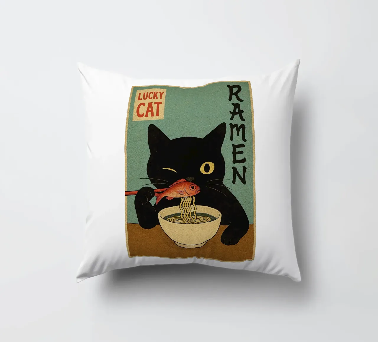Gatto fortunato cuscino da Arjun