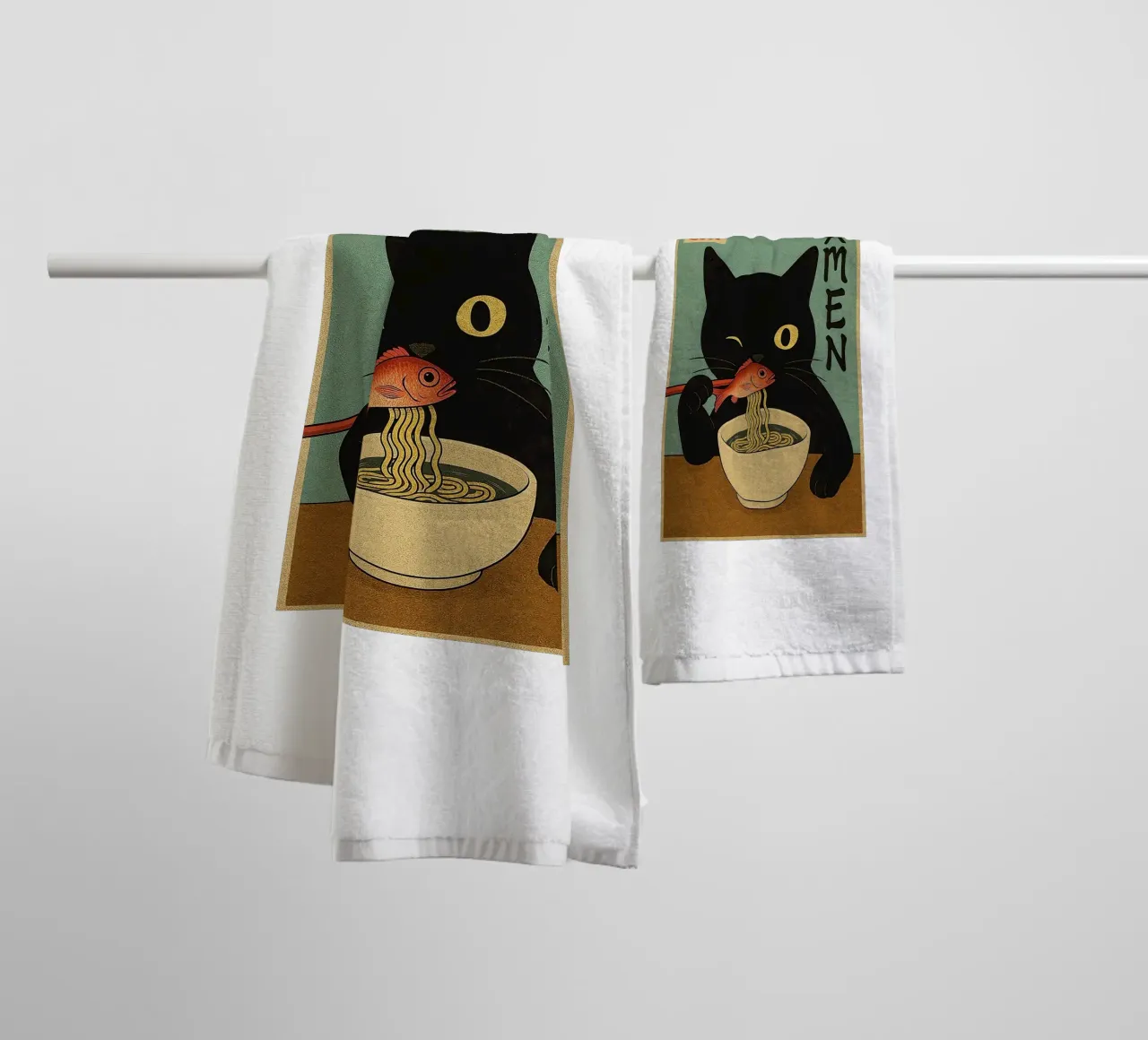 Gatto fortunato asciugamano da bagno da Arjun