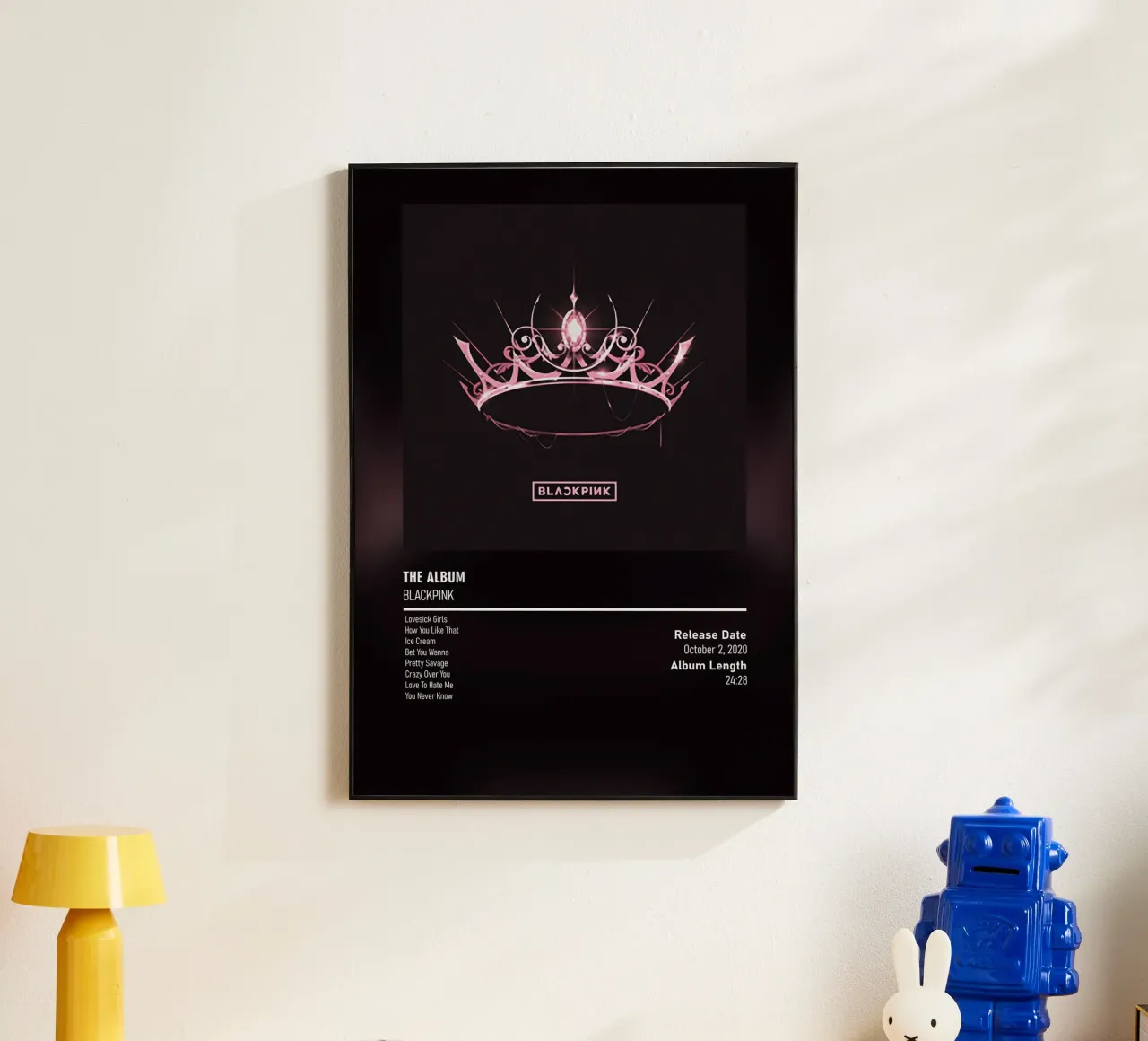 THE ALBUM (2020) by BLACKPINK alluminio dibond da DGUnder