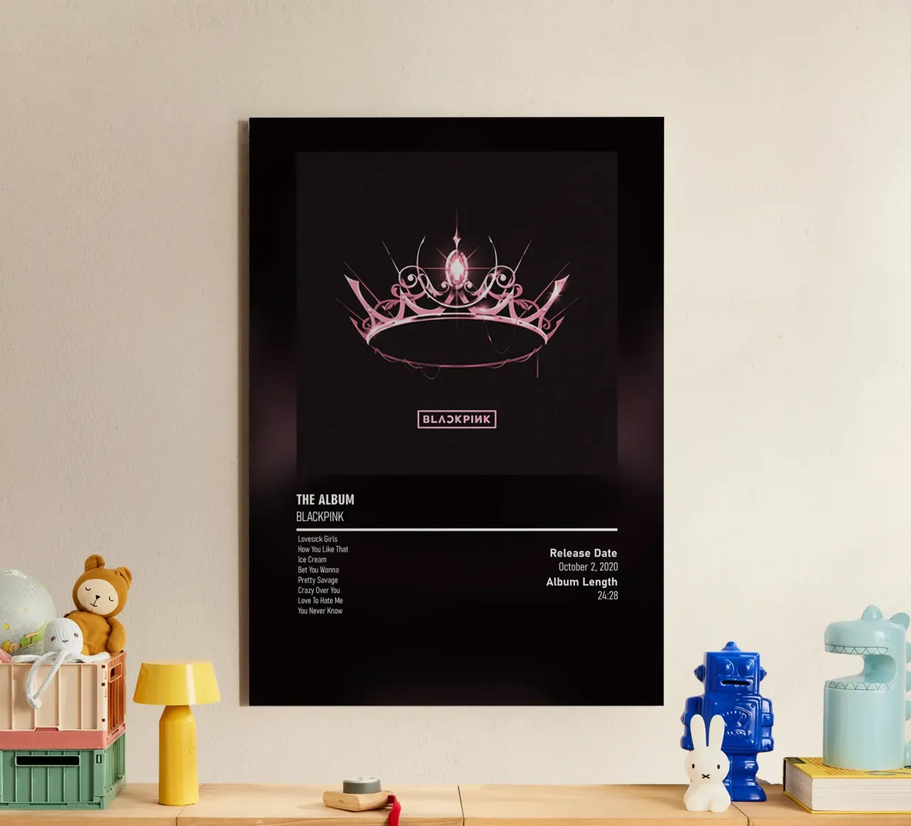 THE ALBUM (2020) by BLACKPINK alluminio dibond da DGUnder