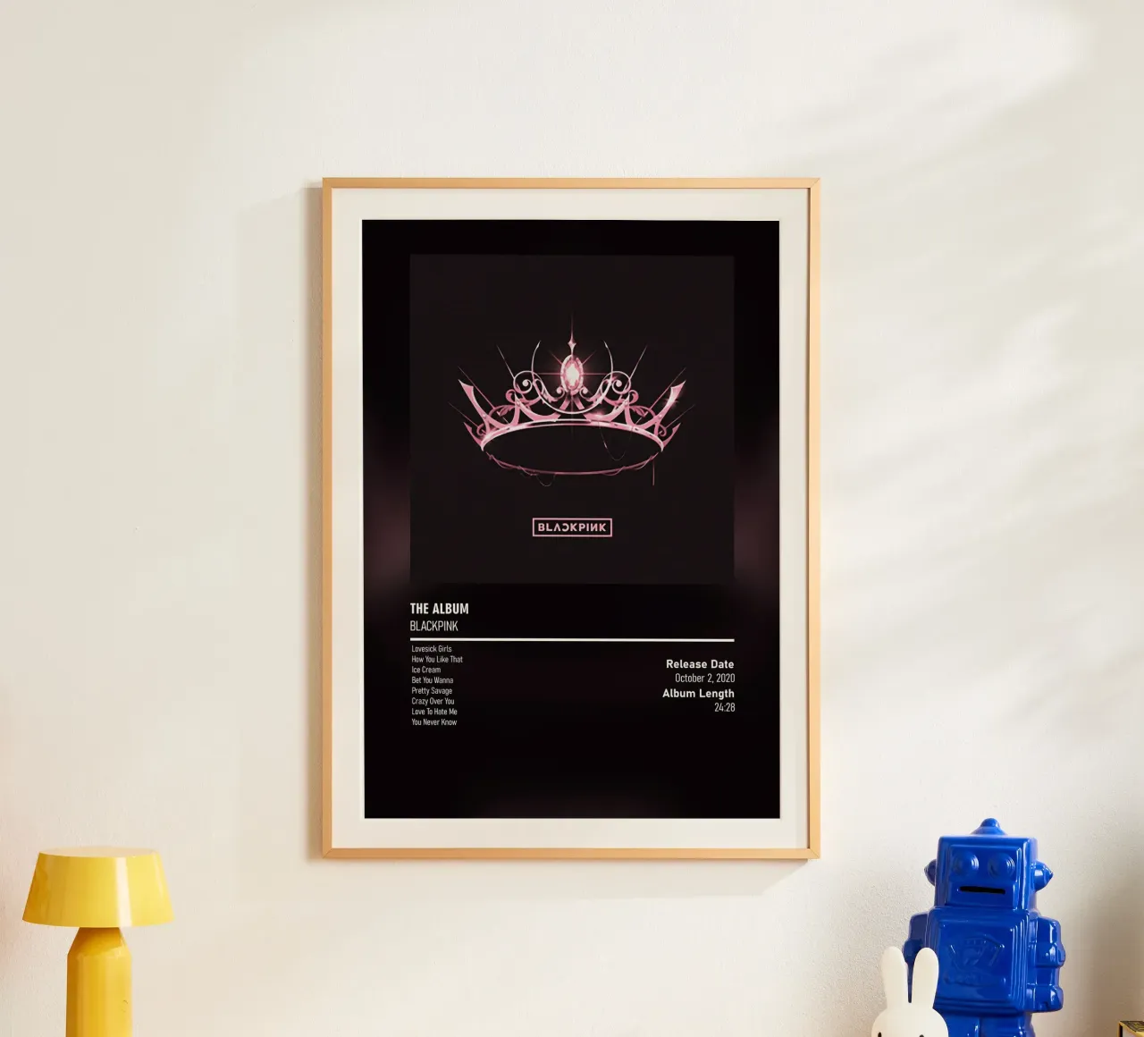 THE ALBUM (2020) by BLACKPINK carta hahnemühle da DGUnder